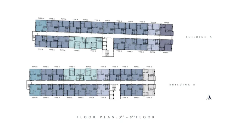 Master Plan: 3-8 Floor